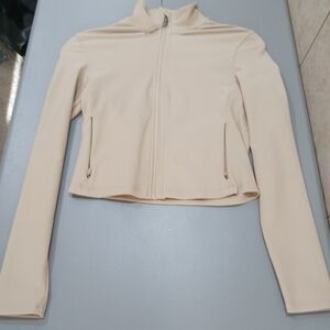 Kyodan Cream Bomber Jacket with Fitted Silhouette and High Collar
